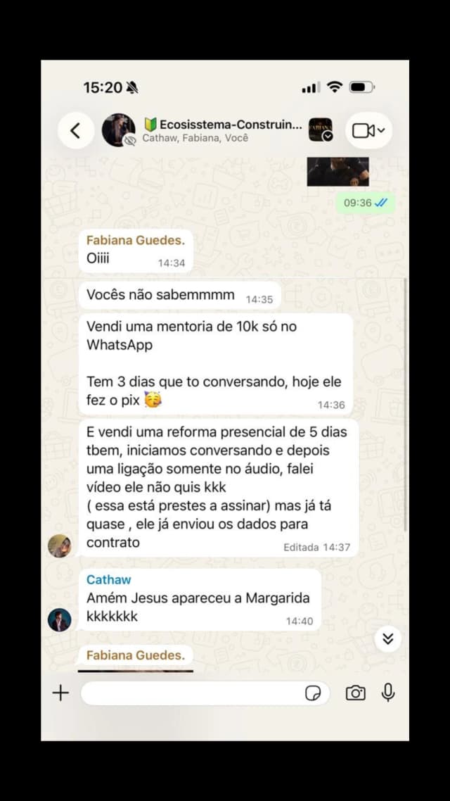 Depoimento de aluno