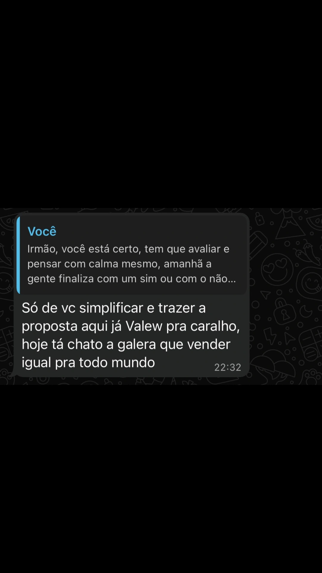 Depoimento de aluno